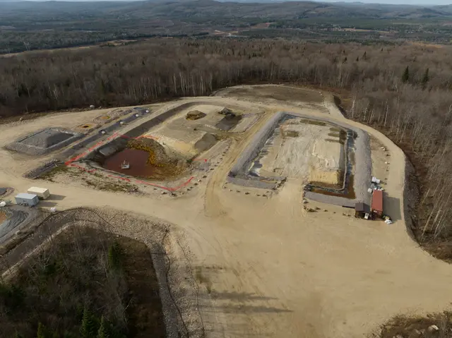 Une partie de la mine vue d'en haut - mine NMG